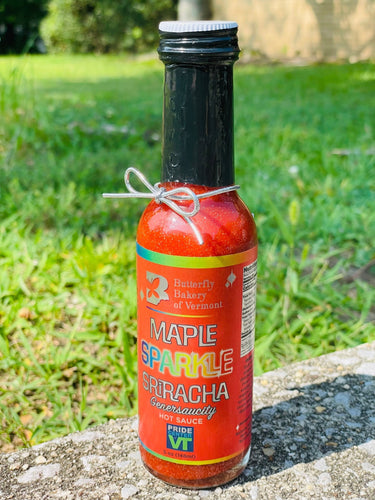 Butterfly Bakery Vermont Maple Sparkle Sriracha 5 oz. - The Pepper Pantry (Formerly Marie Sharp's)